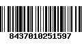 Código de Barras 8437010251597