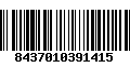 Código de Barras 8437010391415