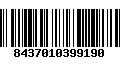 Código de Barras 8437010399190