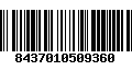 Código de Barras 8437010509360