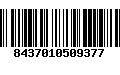 Código de Barras 8437010509377