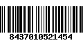 Código de Barras 8437010521454