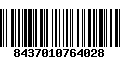 Código de Barras 8437010764028