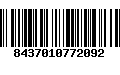 Código de Barras 8437010772092