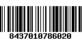 Código de Barras 8437010786020