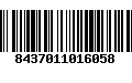 Código de Barras 8437011016058