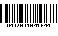 Código de Barras 8437011041944