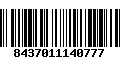 Código de Barras 8437011140777