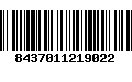 Código de Barras 8437011219022