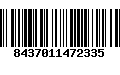 Código de Barras 8437011472335