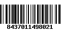 Código de Barras 8437011498021