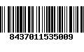 Código de Barras 8437011535009