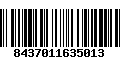 Código de Barras 8437011635013