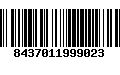 Código de Barras 8437011999023