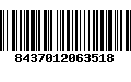 Código de Barras 8437012063518