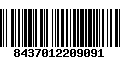 Código de Barras 8437012209091