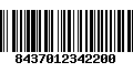 Código de Barras 8437012342200