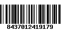 Código de Barras 8437012419179