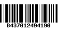 Código de Barras 8437012494190