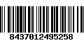 Código de Barras 8437012495258