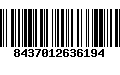 Código de Barras 8437012636194