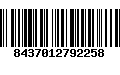 Código de Barras 8437012792258