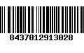 Código de Barras 8437012913028