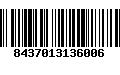 Código de Barras 8437013136006