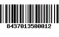 Código de Barras 8437013500012