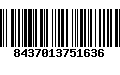 Código de Barras 8437013751636