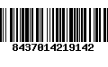 Código de Barras 8437014219142