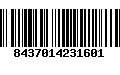 Código de Barras 8437014231601