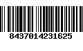 Código de Barras 8437014231625
