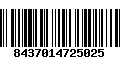 Código de Barras 8437014725025