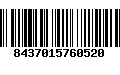Código de Barras 8437015760520