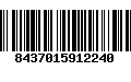 Código de Barras 8437015912240