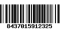 Código de Barras 8437015912325