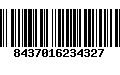 Código de Barras 8437016234327