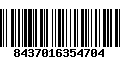 Código de Barras 8437016354704