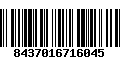 Código de Barras 8437016716045