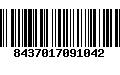 Código de Barras 8437017091042