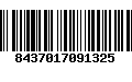 Código de Barras 8437017091325