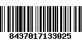 Código de Barras 8437017133025