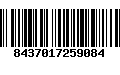 Código de Barras 8437017259084