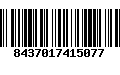 Código de Barras 8437017415077