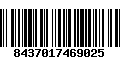 Código de Barras 8437017469025