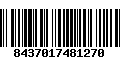 Código de Barras 8437017481270