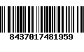 Código de Barras 8437017481959