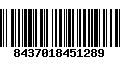 Código de Barras 8437018451289