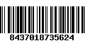 Código de Barras 8437018735624